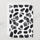 Invitation Baby shower à thème de la ferme de la vache Sainte (Dos)