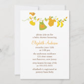 Invitation Baby shower à thème de la fille automnale (Devant)