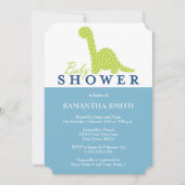 Invitation Baby shower à thème DinoCute (Devant)