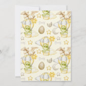 Invitation Baby shower à thème Dinosaur (Dos)