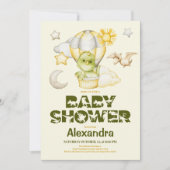 Invitation Baby shower à thème Dinosaur (Devant)