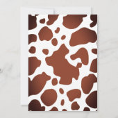 Invitation Baby shower à thème Famille de vache Whimsical Cou (Dos)