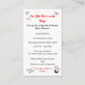 Invitation Baby shower à thème Halloween (Dos)