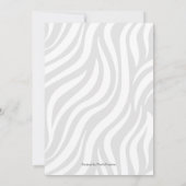 Invitation Baby shower à thème Jungle moderne Safari (Dos)