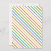 Invitation Baby shower à thème Narwhal personnalisé Unisex (Dos)