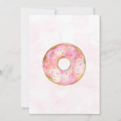Invitation Baby shower à thème Oh Baby Donut (Dos)