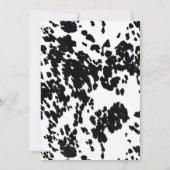 Invitation Baby shower à thème Rodeo (Dos)