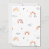 Invitation Baby shower à travers les kilomètres (Dos)