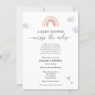 Invitation Baby shower à travers les kilomètres