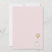 Invitation Baby shower à travers les kilomètres (Dos)