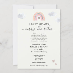 Invitation Baby shower à travers les kilomètres