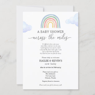 Invitation Baby shower à travers les kilomètres
