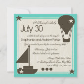 Invitation Baby shower à voiles souples (Devant)