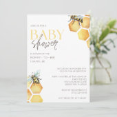 Invitation Baby Shower Abeille Bourdon (Debout devant)
