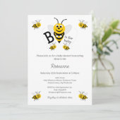 Invitation Baby Shower Abeilles (Debout devant)