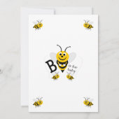 Invitation Baby Shower Abeilles (Dos)