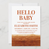 Invitation Baby shower Abstrait du désert de Terracotta Boho (Devant)