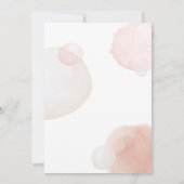 Invitation Baby shower Abstrait minimaliste Boho (Dos)