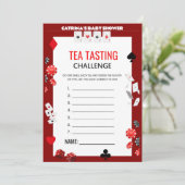 Invitation Baby shower Ace Casino - Nom modifiable, 5x7 (Debout devant)