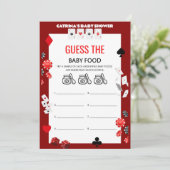 Invitation Baby shower Ace Casino - Nom modifiable, 5x7 (Debout devant)