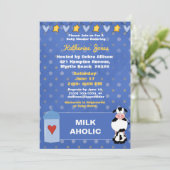 Invitation Baby shower acide de lait (Debout devant)