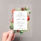 Invitation Baby shower acrylique de l'ornement de (In situ (ordinateur de poche))