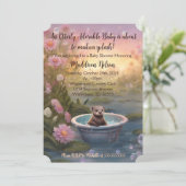 Invitation Baby shower adorable (Debout devant)