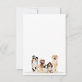 Invitation Baby shower adorable Chien Chien Chien Chien Chien (Dos)