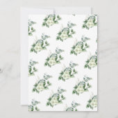 Invitation Baby shower adorable paresseux Eucalyptus verdure (Dos)