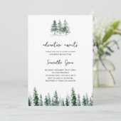 Invitation Baby shower Adventure Await (Debout devant)