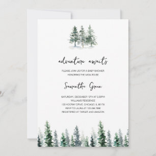 Invitation Baby shower Adventure Await