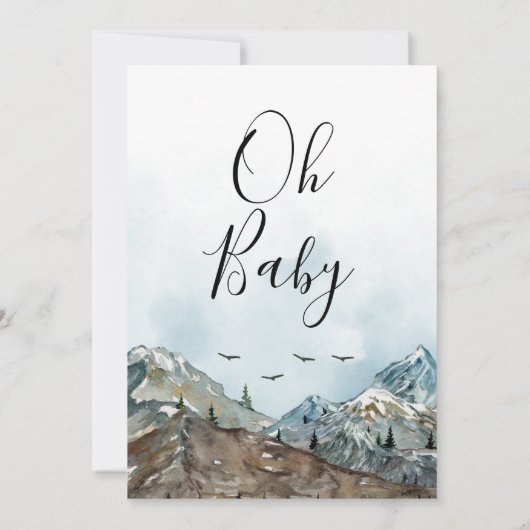 Invitation Baby shower Adventure Await (Dos)