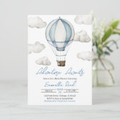 Invitation Baby shower Adventure Await (Debout devant)