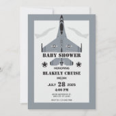 Invitation Baby shower aérien (Devant)