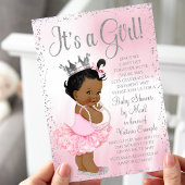 Invitation Baby Shower African Princess par courrier