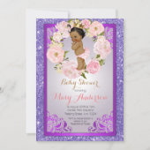 Invitation Baby shower afro-américain (Devant)