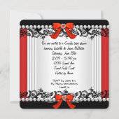Invitation Baby shower afro-américain fille Chaussure rouge (Dos)