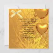 Invitation Baby shower afro-américain fille Kitten Orange (Dos)