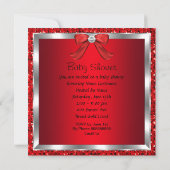 Invitation Baby shower afro-américain fille Parties scintilla (Dos)