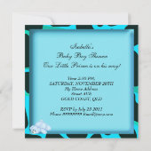 Invitation Baby shower afro-américain Poster de animal (Dos)