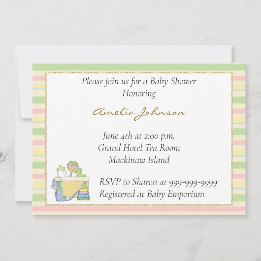 Invitation Baby shower afro-américaine (Dos)