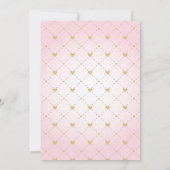 Invitation Baby shower afro-américaine en or rose (Dos)