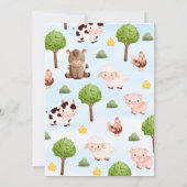 Invitation Baby shower agricole (Dos)