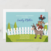 Invitation baby shower agricole (Devant / Derrière)