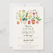 Invitation Baby shower agricole de Little Sprout (Devant)