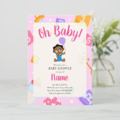Invitation Baby shower Akili et Me (Debout devant)