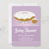 Invitation Baby shower alimentaire de beignets congelés (Devant)