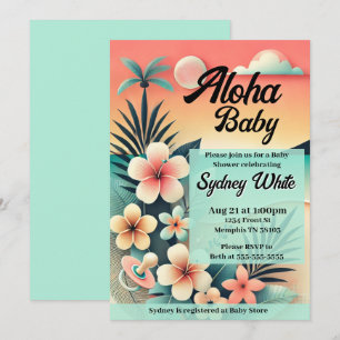 Invitation Baby shower Aloha