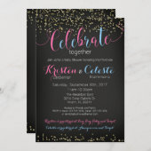 Invitation baby shower, amis conjoints (Devant / Derrière)