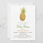 Invitation Baby shower ananas (Devant)